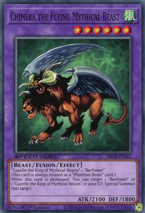 Chimera the Flying Mythical Beast (SBCB-EN062) - Speed Duel: Battle City Box 1st Edition Speed Duel: Battle City Box Yugioh Single Squirtle Squad Card Shop.