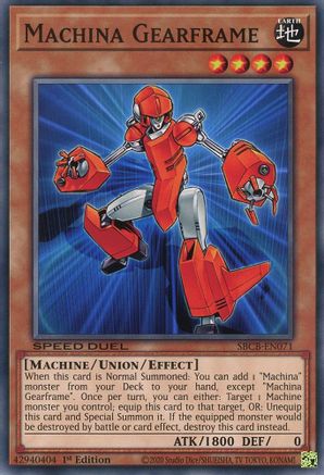 Machina Gearframe (SBCB-EN071) - Speed Duel: Battle City Box 1st Edition Speed Duel: Battle City Box Yugioh Single Squirtle Squad Card Shop.