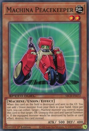 Machina Peacekeeper (SBCB-EN072) - Speed Duel: Battle City Box 1st Edition Speed Duel: Battle City Box Yugioh Single Squirtle Squad Card Shop.