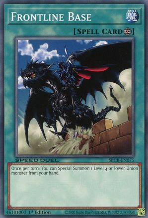 Frontline Base (SBCB-EN075) - Speed Duel: Battle City Box 1st Edition Speed Duel: Battle City Box Yugioh Single Squirtle Squad Card Shop.