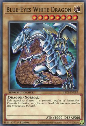 Blue-Eyes White Dragon (SBCB-EN087) - Speed Duel: Battle City Box 1st Edition Speed Duel: Battle City Box Yugioh Single Squirtle Squad Card Shop.