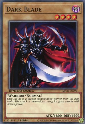 Dark Blade (SBCB-EN092) - Speed Duel: Battle City Box 1st Edition Speed Duel: Battle City Box Yugioh Single Squirtle Squad Card Shop.