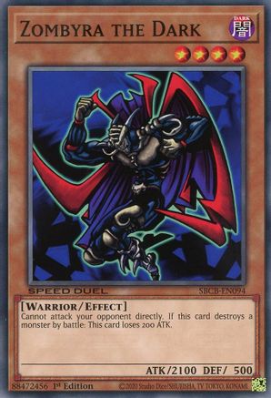 Zombyra the Dark (SBCB-EN094) - Speed Duel: Battle City Box 1st Edition Speed Duel: Battle City Box Yugioh Single Squirtle Squad Card Shop.