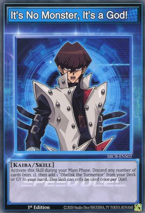 It's No Monster, It's a God! (SBCB-ENS02) - Speed Duel: Battle City Box 1st Edition Speed Duel: Battle City Box Yugioh Single Squirtle Squad Card Shop.