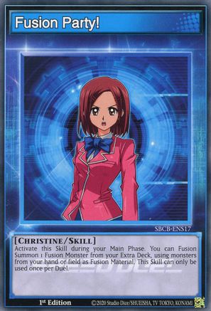 Fusion Party! (SBCB-ENS17) - Speed Duel: Battle City Box 1st Edition Speed Duel: Battle City Box Yugioh Single Squirtle Squad Card Shop.