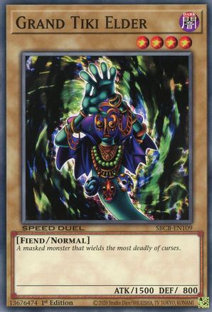 Grand Tiki Elder (SBCB-EN109) - Speed Duel: Battle City Box 1st Edition Speed Duel: Battle City Box Yugioh Single Squirtle Squad Card Shop.