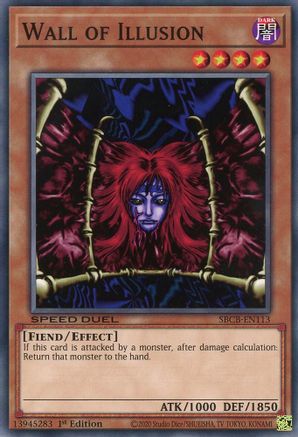 Wall of Illusion (SBCB-EN113) - Speed Duel: Battle City Box 1st Edition Speed Duel: Battle City Box Yugioh Single Squirtle Squad Card Shop.