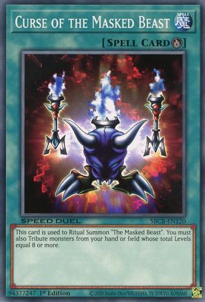 Curse of the Masked Beast (SBCB-EN120) - Speed Duel: Battle City Box 1st Edition Speed Duel: Battle City Box Yugioh Single Squirtle Squad Card Shop.