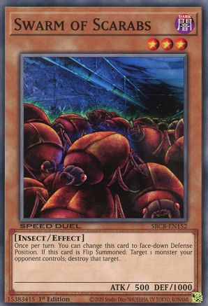 Swarm of Scarabs (SBCB-EN152) - Speed Duel: Battle City Box 1st Edition Speed Duel: Battle City Box Yugioh Single Squirtle Squad Card Shop.
