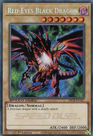 Red-Eyes Black Dragon (Secret) (SBCB-EN167) - Speed Duel: Battle City Box 1st Edition Speed Duel: Battle City Box Yugioh Single Squirtle Squad Card Shop.