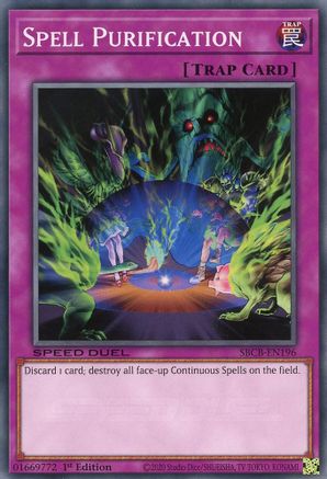 Spell Purification (SBCB-EN196) - Speed Duel: Battle City Box 1st Edition Speed Duel: Battle City Box Yugioh Single Squirtle Squad Card Shop.