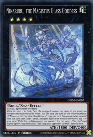 Ninaruru, the Magistus Glass Goddess (GEIM-EN007) - Genesis Impact 1st Edition Genesis Impact Yugioh Single Squirtle Squad Card Shop.