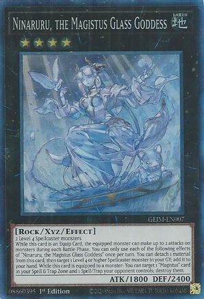 Ninaruru, the Magistus Glass Goddess (CR) (GEIM-EN007) - Genesis Impact 1st Edition Genesis Impact Yugioh Single Squirtle Squad Card Shop.