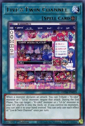 Live Twin Channel (GEIM-EN019) - Genesis Impact 1st Edition Genesis Impact Yugioh Single Squirtle Squad Card Shop.