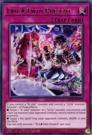 Evil Twin Present (GEIM-EN023) - Genesis Impact 1st Edition Genesis Impact Yugioh Single Squirtle Squad Card Shop.