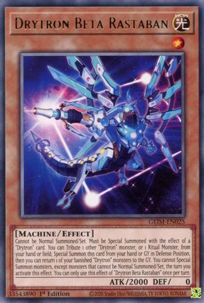 Drytron Beta Rastaban (GEIM-EN025) - Genesis Impact 1st Edition Genesis Impact Yugioh Single Squirtle Squad Card Shop.