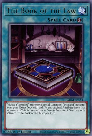 The Book of the Law (GEIM-EN054) - Genesis Impact 1st Edition Genesis Impact Yugioh Single Squirtle Squad Card Shop.