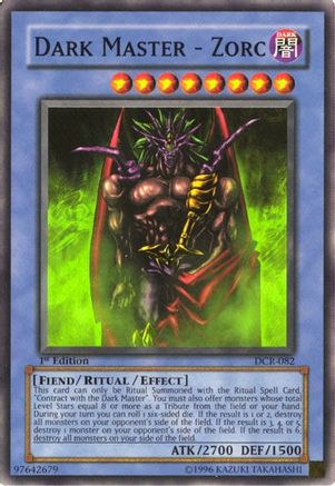 Dark Master - Zorc (DCR-082) - Dark Crisis 1st Edition Dark Crisis Yugioh Single Squirtle Squad Card Shop.