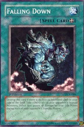Falling Down (DCR-088) - Dark Crisis 1st Edition Dark Crisis Yugioh Single Squirtle Squad Card Shop.