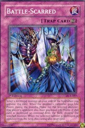 Battle-Scarred (DCR-097) - Dark Crisis 1st Edition Dark Crisis Yugioh Single Squirtle Squad Card Shop.