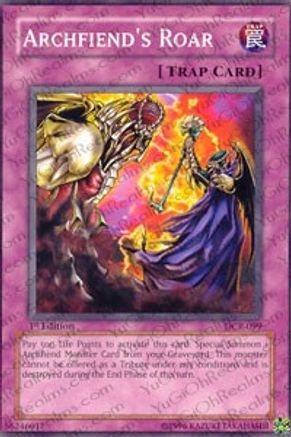 Archfiend's Roar (DCR-099) - Dark Crisis Unlimited Dark Crisis Yugioh Single Squirtle Squad Card Shop.