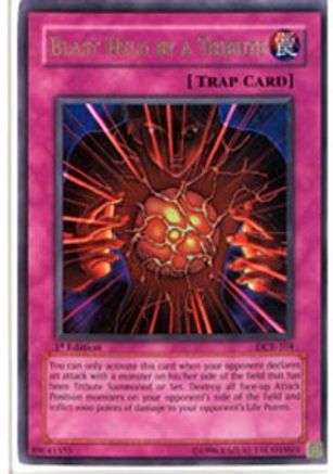 Blast Held by a Tribute (DCR-104) - Dark Crisis 1st Edition Dark Crisis Yugioh Single Squirtle Squad Card Shop.