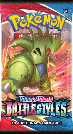Battle Styles Booster Pack SWSH05: Battle Styles Pokemon Sealed Squirtle Squad Card Shop.