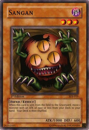 Sangan (SDJ-019) - Starter Deck: Joey Unlimited Starter Deck: Joey Yugioh Single Squirtle Squad Card Shop.
