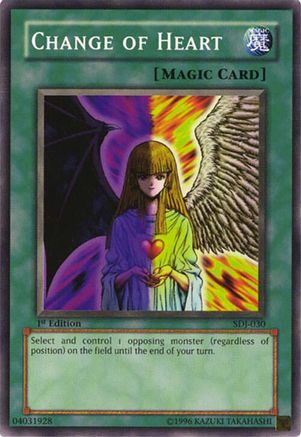 Change of Heart (SDJ-030) - Starter Deck: Joey Unlimited Starter Deck: Joey Yugioh Single Squirtle Squad Card Shop.