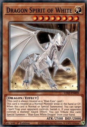Dragon Spirit of White (LDS2-EN009) - Legendary Duelists: Season 2 1st Edition Legendary Duelists: Season 2 Yugioh Single Squirtle Squad Card Shop.