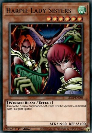 Harpie Lady Sisters (LDS2-EN065) - Legendary Duelists: Season 2 1st Edition Legendary Duelists: Season 2 Yugioh Single Squirtle Squad Card Shop.