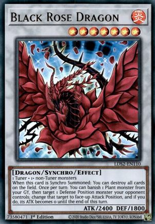 Black Rose Dragon (LDS2-EN110) - Legendary Duelists: Season 2 1st Edition Legendary Duelists: Season 2 Yugioh Single Squirtle Squad Card Shop.