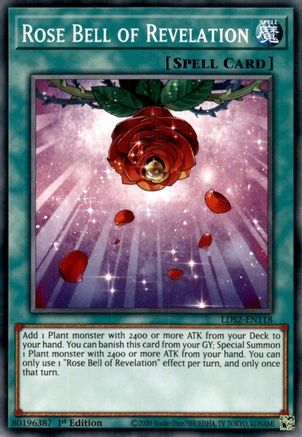 Rose Bell of Revelation (LDS2-EN118) - Legendary Duelists: Season 2 1st Edition Legendary Duelists: Season 2 Yugioh Single Squirtle Squad Card Shop.