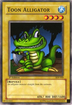 Toon Alligator (SDP-009) - Starter Deck: Pegasus 1st Edition Starter Deck: Pegasus Yugioh Single Squirtle Squad Card Shop.