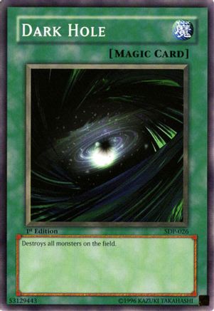 Dark Hole (SDP-026) - Starter Deck: Pegasus 1st Edition Starter Deck: Pegasus Yugioh Single Squirtle Squad Card Shop.