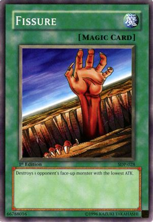 Fissure (SDP-028) - Starter Deck: Pegasus Unlimited Starter Deck: Pegasus Yugioh Single Squirtle Squad Card Shop.