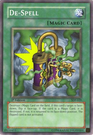 De-Spell (SDP-029) - Starter Deck: Pegasus 1st Edition Starter Deck: Pegasus Yugioh Single Squirtle Squad Card Shop.