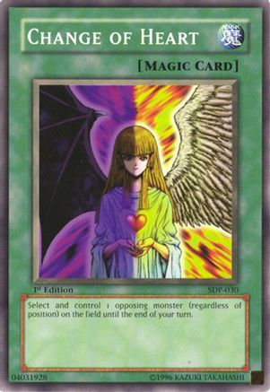 Change of Heart (SDP-030) - Starter Deck: Pegasus 1st Edition Starter Deck: Pegasus Yugioh Single Squirtle Squad Card Shop.