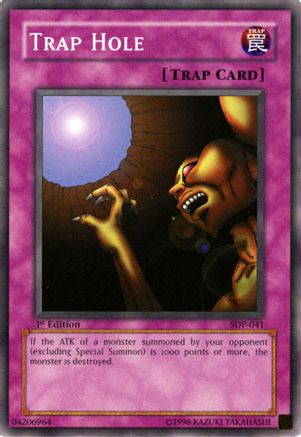 Trap Hole (SDP-041) - Starter Deck: Pegasus Unlimited Starter Deck: Pegasus Yugioh Single Squirtle Squad Card Shop.