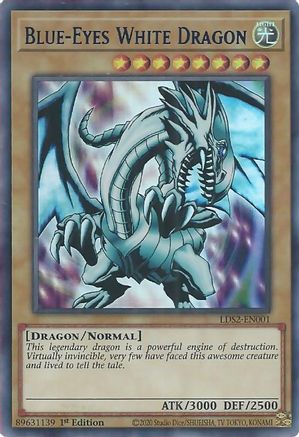 Blue-Eyes White Dragon (Blue) (LDS2-EN001) - Legendary Duelists: Season 2 1st Edition Legendary Duelists: Season 2 Yugioh Single Squirtle Squad Card Shop.