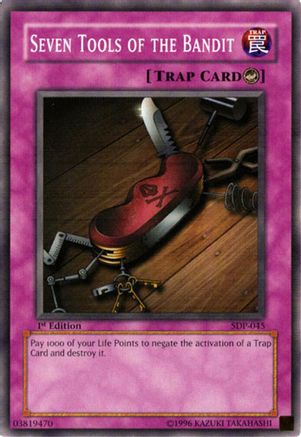 Seven Tools of the Bandit (SDP-045) - Starter Deck: Pegasus 1st Edition Starter Deck: Pegasus Yugioh Single Squirtle Squad Card Shop.