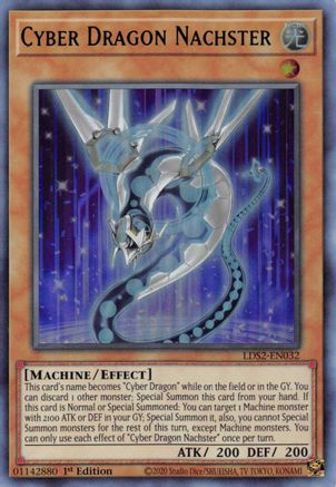 Cyber Dragon Nachster (Green) (LDS2-EN032) - Legendary Duelists: Season 2 1st Edition Legendary Duelists: Season 2 Yugioh Single Squirtle Squad Card Shop.