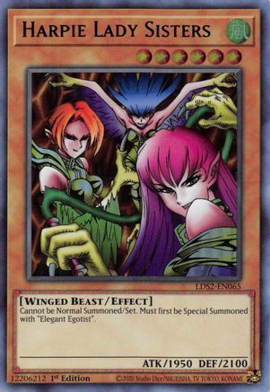 Harpie Lady Sisters (Green) (LDS2-EN065) - Legendary Duelists: Season 2 1st Edition Legendary Duelists: Season 2 Yugioh Single Squirtle Squad Card Shop.