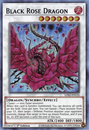 Black Rose Dragon (Purple) (LDS2-EN110) - Legendary Duelists: Season 2 1st Edition Legendary Duelists: Season 2 Yugioh Single Squirtle Squad Card Shop.