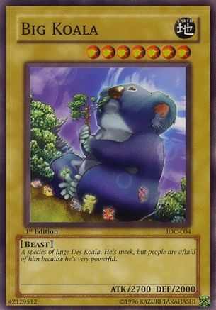 Big Koala (IOC-004) - Invasion of Chaos Unlimited Invasion of Chaos Yugioh Single Squirtle Squad Card Shop.