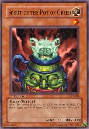 Spirit of the Pot of Greed (IOC-009) - Invasion of Chaos Unlimited Invasion of Chaos Yugioh Single Squirtle Squad Card Shop.