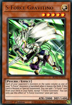 S-Force Gravitino (BLVO-EN014) - Blazing Vortex 1st Edition Blazing Vortex Yugioh Single Squirtle Squad Card Shop.