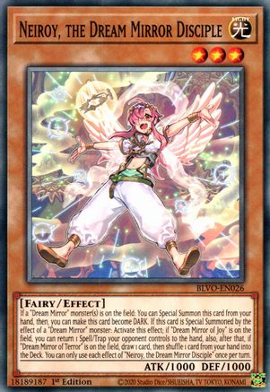 Neiroy, the Dream Mirror Disciple (BLVO-EN026) - Blazing Vortex 1st Edition Blazing Vortex Yugioh Single Squirtle Squad Card Shop.
