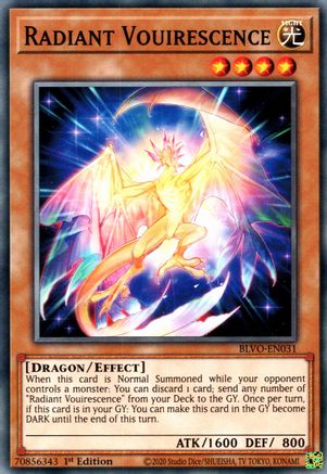 Radiant Vouirescence (BLVO-EN031) - Blazing Vortex 1st Edition Blazing Vortex Yugioh Single Squirtle Squad Card Shop.