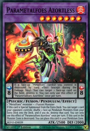 Parametalfoes Azortless (BLVO-EN039) - Blazing Vortex 1st Edition Blazing Vortex Yugioh Single Squirtle Squad Card Shop.